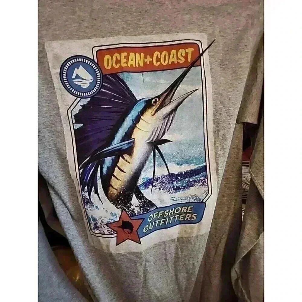 Fishing Outdoor Swim Long Sleeve Men’s Small Shirt NWT Ocean & Coast CR3